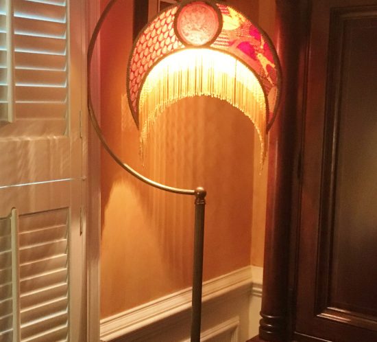 Finished Crescent Lamp