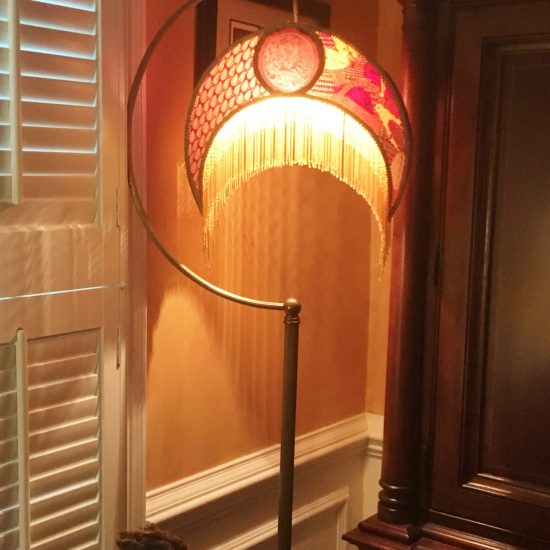 Finished Crescent Lamp